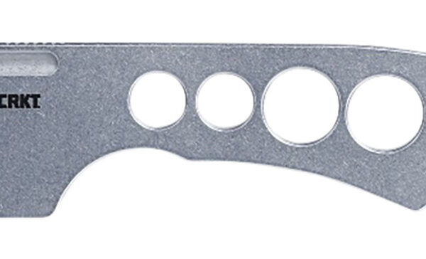 CRKT 2130 Razel Chisel 2″ Fixed Plain Stonewashed 8Cr13MoV SS Blade/Silver Skeletonized Stainless Steel Handle Includes Cord Fob/Sheath