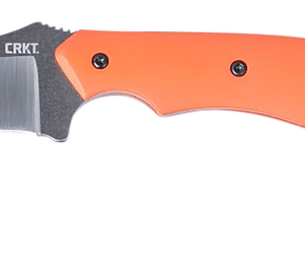 CRKT 2399 S.P.I.T.  2.29″ Fixed Plain Satin Stonewashed 8Cr13MoV SS Blade/Orange G10 Handle Includes Sheath