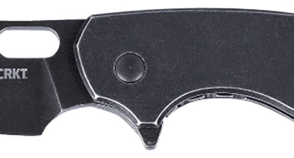 CRKT 5315KS Pilar  Large 2.67″ Folding Plain Black Stonewashed 8Cr13MoV SS Blade/Black Stainless Steel Handle Includes Pocket Clip