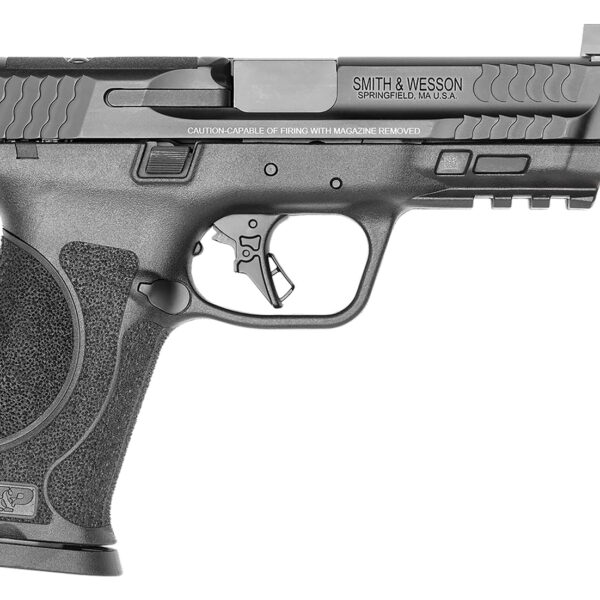 Smith & Wesson 13585 M&P M2.0 Full Size 9mm Luger 17+1, 4.62″ Black Armornite Steel Threaded Barrel & Optic Ready/Serrated Slide, Matte Black Polymer Frame w/Picatinny Rail