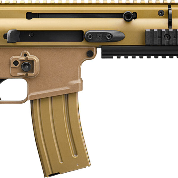 FN 38101241 SCAR 15P 5.56x45mm 30+1 7.50″ Chrome Lined Steel Barrel, Flat Dark Earth Anodized Aluminum Picatinny Rail Receiver, FDE Polymer Grip, Ambidextrous