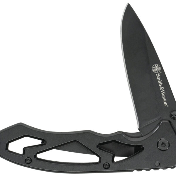 Uncle Henry CK400LCP Skeletonized  Large 3″ Folding Drop Point Plain Stainless Steel Blade 4.40″ Handle Includes Pocket Clip