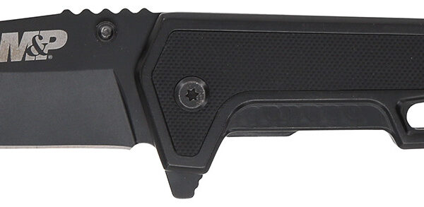 Smith & Wesson Knives 1160826 M&P Body Guard Folding Plain Black 8Cr13MoV SS Blade 5.26″ Black Steel/G10 Handle Includes Pocket Clip