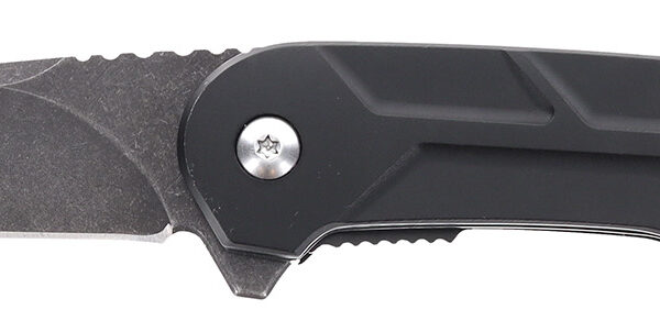 Schrade 1159329 Reckon  3.25″ Folding Drop Point Plain Dark Stonewash D2 Steel Blade 4.40″ Black Aluminum Handle