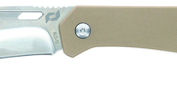 Schrade 1159301 Slingshot Lockback Folder 4″ Recurve Clip Point/Satin AUS-10 Blade 5″ G10 Handle