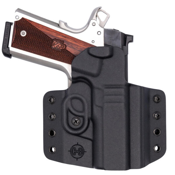 C&G Holsters 1862100 Covert  OWB Black Kydex Belt Loop Fits 1911 3.5″ Right Hand