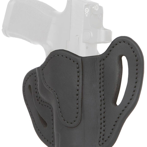 1791 Gunleather ORBHCMAXSBLR BHC MAX Optic Ready OWB Compact Stealth Black Leather Belt Slide Compatible w/Sig P365 XL/Glock 48 Right Hand