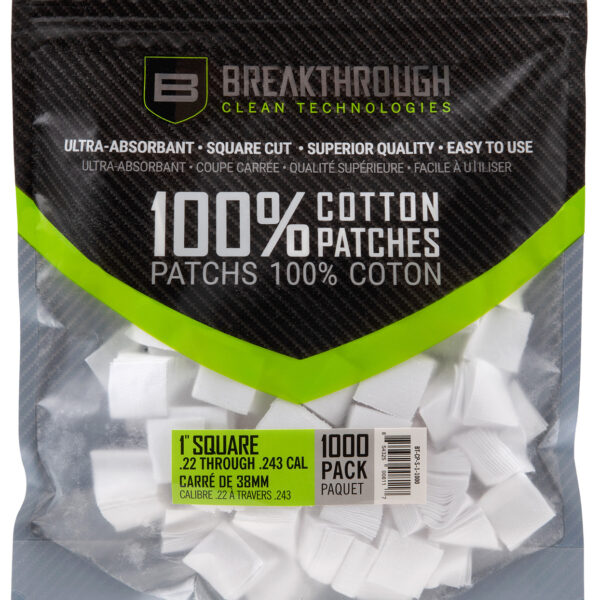 Breakthrough Clean BTCPS11000 Square Patches 243/270 Cal 1″ 1000 pieces