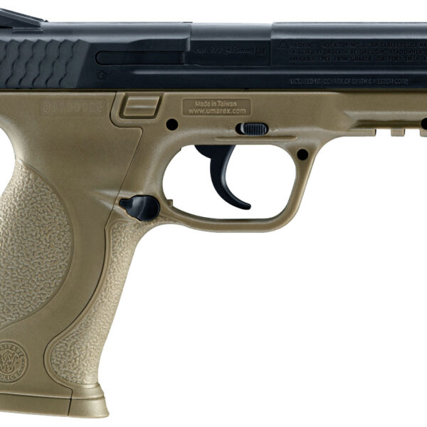 Umarex 2255051 S&W M&P  CO2 177 BB 19+1 4.25″ FDE Polymer Grips