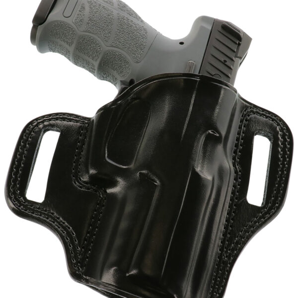 Galco CM854B Combat Master  OWB Black Leather Belt Slide Fits HK VP9 Right Hand