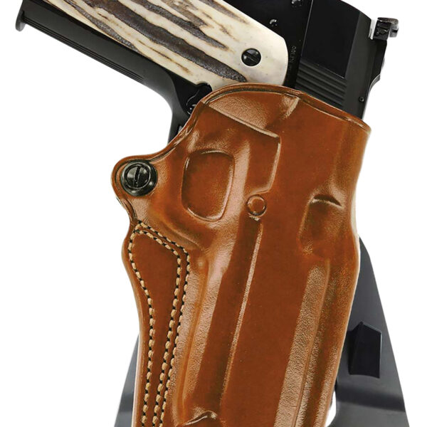Galco SM2-652 Speed Master 2.0 OWB Tan Leather Paddle Fits Mossberg MC1sc/Ruger Max-9/S&W M&P Shield Plus/Shield 3″9/40 & 2.0 9/40 Right Hand