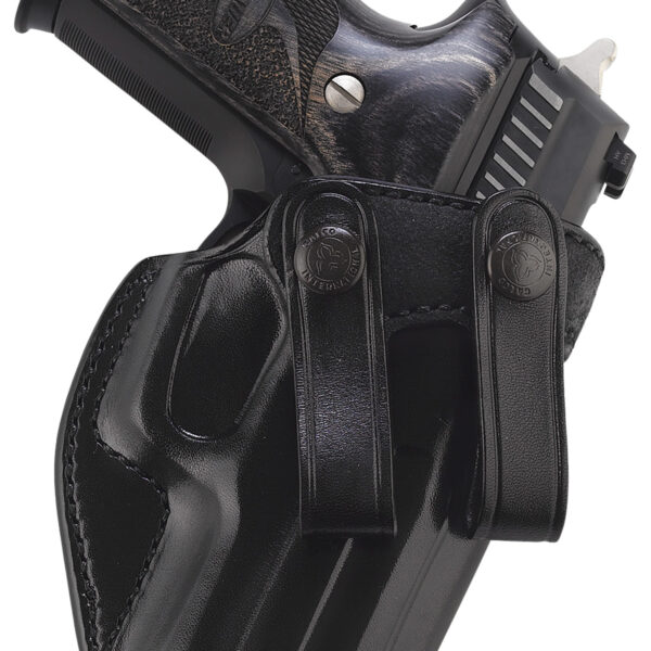 Galco SUM270B Summer Comfort IWB Black Leather Belt Loop Fits Browning Hi-Power/Springfield SA-35/Girsan MC P35/Match Right Hand