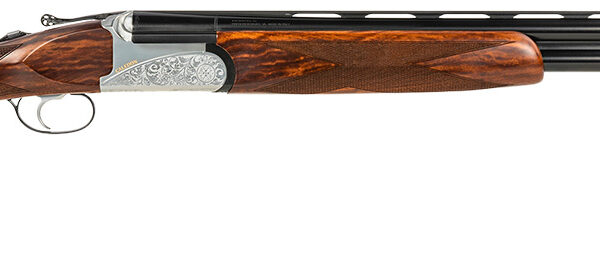 Fausti Usa, Inc 15803 Caledon  28 Gauge 2.75″ 2rd 26″ Blued Barrel, Engraved Stainless Rec, Wood Laser Grain Stock, Metallic Bead Sight