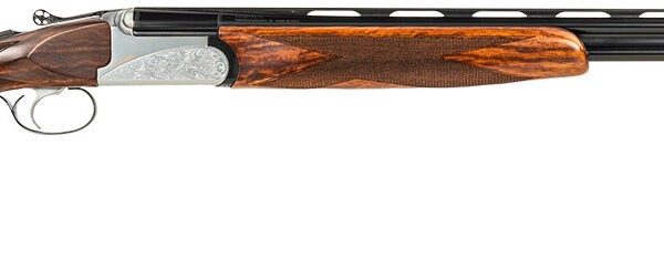 Fausti Usa, Inc 15402 Caledon  410 Gauge 3″ 2rd 28″ Blued Barrel, Engraved Stainless Rec, Wood Laser Grain Stock, Metallic Bead Sight