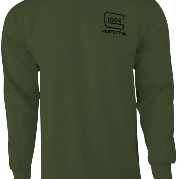 Glock AP96066 Born In Austria Military Green Pre-Shrunk Cotton Long Sleeve Medium