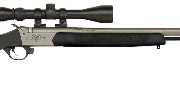 Traditions R5-74115040 Pursuit XT 45 Cal 209 Primer 26″, Stainless Barrel/Rec, Black Synthetic Furniture, Elite XT Trigger, 3-9x40mm Duplex Scope