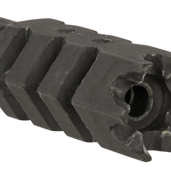 ATI Outdoors A5102251 Shark Muzzle Brake  Black Oxide Steel with 1/2″-28 tpi Threads for .223 Cal/5.56 AR-15