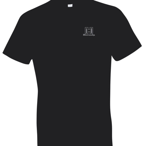 Hornady Gear 30122 Fueled By Hornady  Black Cotton, Short Sleeve Semi-Fitted Medium