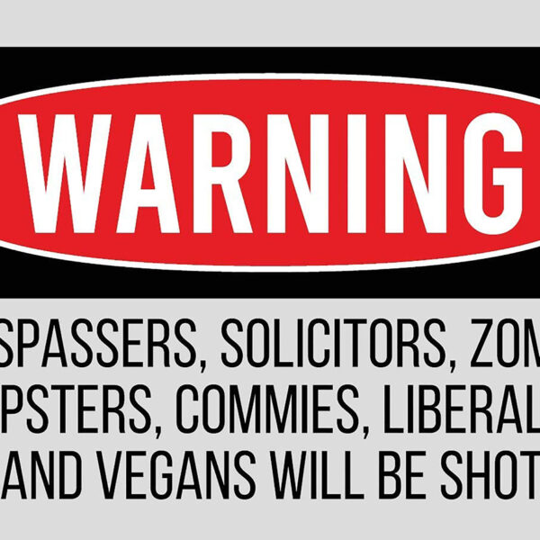 TekMat TEK42TRESPASSERS Trespassers Will Be Shot Door Mat Multi-Color Rubber 25″x42″
