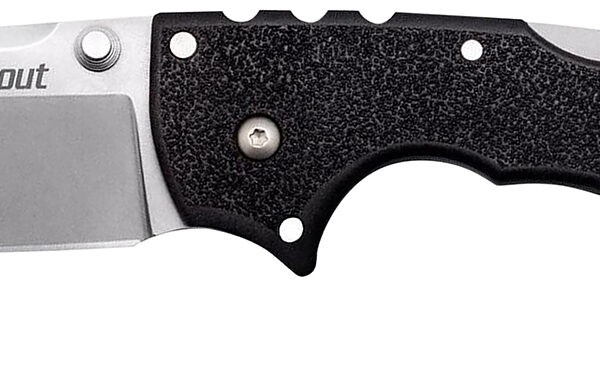 Cold Steel CS62RQZ 4-Max Scout 4″ Folding Drop Point Plain Stonewashed/6″ Black Griv-Ex Handle Includes Belt Clip
