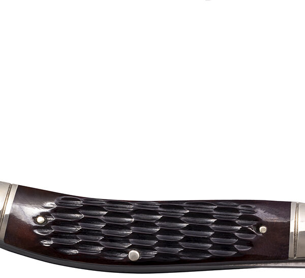 Cold Steel CSFLGSTKMJ Gentleman’s Stockman 2″/2.10″/2.50″ Folding Clip/Sheepsfoot/Spey Plain 8Cr13MoV SS Blade/Brown Jigged w/Polished Bolsters Bone Handle