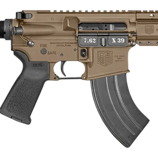 Diamondback DB1912O061 DB15  7.62x39mm 28+1 7″, FDE, Carbon Lower, 6″ M-LOK Handguard, Black Padded Buffer Tube/Magpul Grip