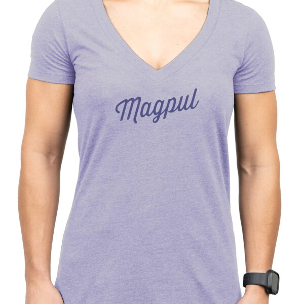 Magpul MAG1336-530-XL Rover Script Women’s Orchid Heather Cotton/Polyester Short Sleeve XL
