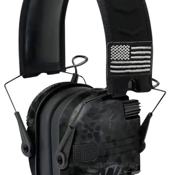 Walker’s GWPRSEMPATKPT Razor Patriot Slim Muff 23 dB Over the Head Kryptek Highlander/Black Polymer