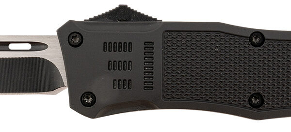 Steel River Knives T620BT Spartan  3.75″ Tanto Black/Silver Blade 5.5″ Black Aluminum Zinc Alloy Handle