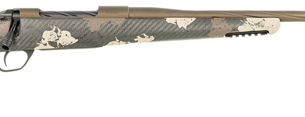 Fierce Firearms FRG7PRC24MM Twisted Rage Full Size 7mm Rem 3+1 24″ Midnight Bronze Cerakote Fluted Threaded Barrel & Receiver, Trophy Camo C3 Carbon Rage w/Pic Rail Carbon Fiber Stock