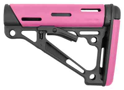 HOGUE AR-15 COLLAPSIBLE STOCK – PINK RUBBER MIL-SPEC
