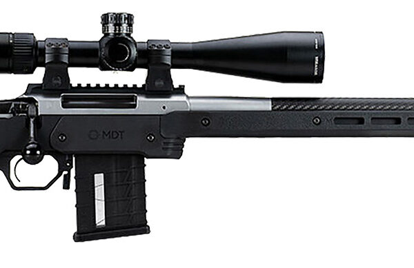 Mdt Sporting Goods Inc 104690BLK XRS Chassis Black Aluminum Core with Polymer Panels, Adj. Cheekrest, M-LOK Forend, Interchangeable Grips, AICS Mag Compatible, Fits Short Action Howa 1500