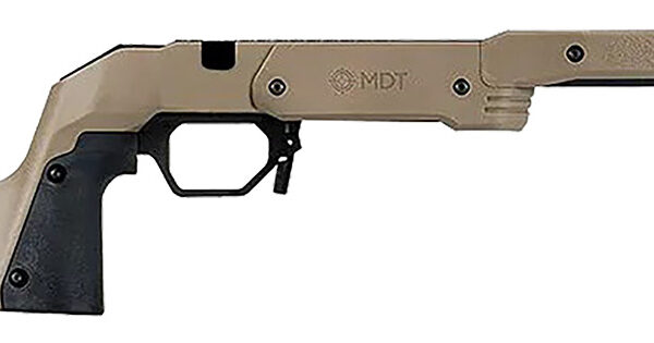 Mdt Sporting Goods Inc 104691FDE XRS Chassis FDE Aluminum Core with Polymer Panels, Adj. Cheekrest, M-LOK Forend, Interchangeable Grips, AICS Mag Compatible, Fits Short Action Remington 700
