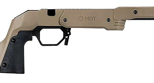 Mdt Sporting Goods Inc 104692FDE XRS Chassis FDE Aluminum Core with Polymer Panels, Adj. Cheekrest, M-LOK Forend, Interchangeable Grips, AICS Mag Compatible, Fits Short Action Savage