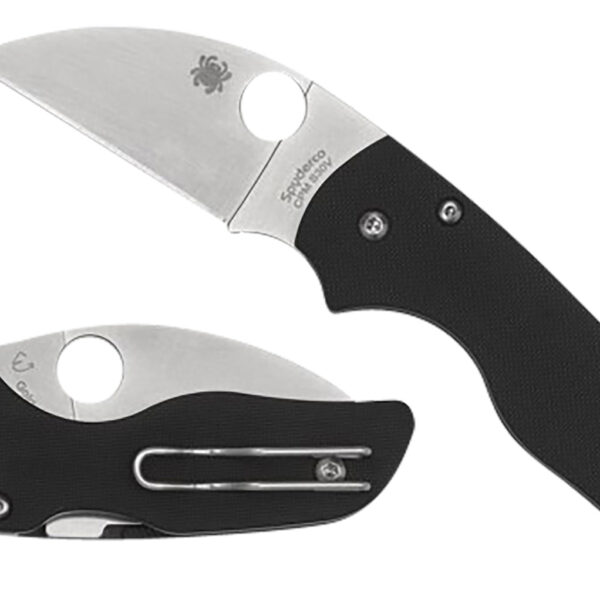 Spyderco C230GPWC Lil’ Native 2.44″ Folding Wharncliffe Plain CPM S30V SS Blade/Black Textured G10 Handle Includes Pocket Clip