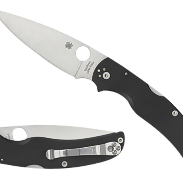 Spyderco C244GP Native Chief Lightweight 4.02″ Folding Plain Stonewashed CTS BD1N SS Blade/Black Textured FRN Handle Includes Pocket Clip