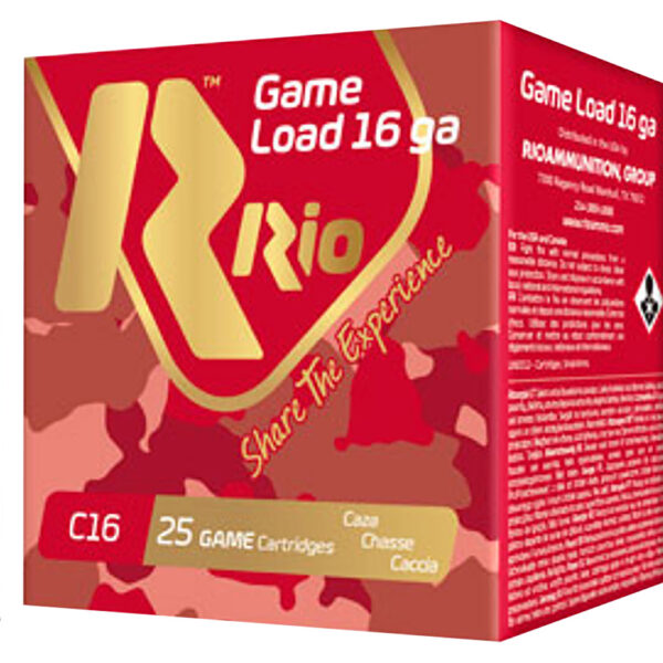 Rio Ammunition RCHV1675 Game Load 16Gauge 2.75″ 1 1/8oz 7.5Shot 25 Per Box/10 Case