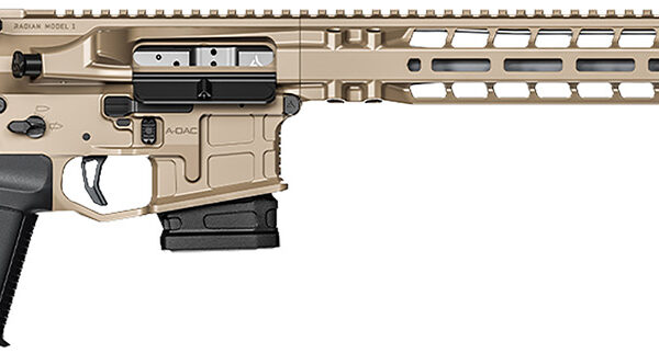 Radian Weapons R0601 Model 1 Carbine *CA Compliant 223 Wylde 10+1 16″, FDE Billet Rec/M-Lok Handgaurd, Paddle Grip & Fixed CTR Stock, Dead Air Keymo Flash Hider, Ambi Controls, Vertex Trigger
