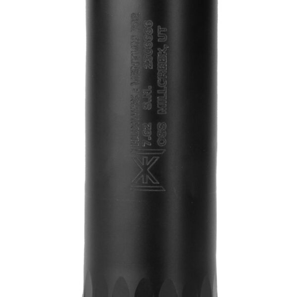 Huxwrx 2237 Ventum  30 Cal (7.62mm), 6.70″ Black Stainless Steel/Titanium, 5/8″-24 tpi DT Mount
