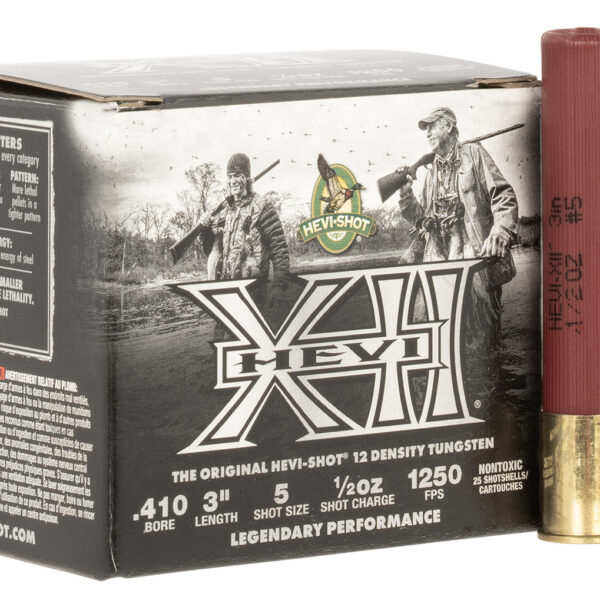 HEVI-Shot HS54105 HEVI-XII 410Gauge 3″ 1/2oz Tungsten 5Shot 25 Per Box/5 Case