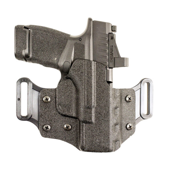 DeSantis Gunhide 195KA0XZ0 Veiled Partner OWB Black Kydex Belt Slide Fits Springfield Echelon Right Hand