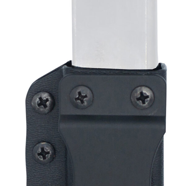DeSantis Gunhide A100KJKKZ0 Persuader Mag Pouch IWB/OWB Black Kydex Belt Clip Compatible w/ Sig P365, Kimber R7 Mako Ambidextrous