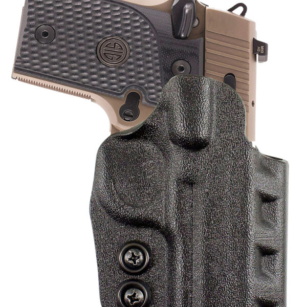 DeSantis Gunhide D94KAB6Z0 Cazzuto OWB Black Kydex Paddle Fits Glock 19/19 Gen 5/19X/23/32/45 Right Hand