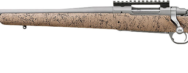 Ruger 57163 Hawkeye FTW Hunter Full Size 6.5 PRC 4+1 24″ Matte Stainless Threaded Barrel, Picatinny Rail Stainless Steel Receiver, Speckled Tan/Black HS Precision Synthetic Stock, Left Hand