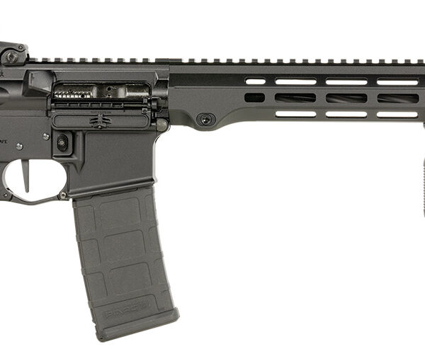 Maxim Defense MXM49737 MD15 L 5.56x45mm NATO 30+1 16″ Fluted Barrel, Black, M-LOK Handguard, Magpul Furniture, SL-K Stock, MBUS Sights, Blackout Defense Flat Trigger