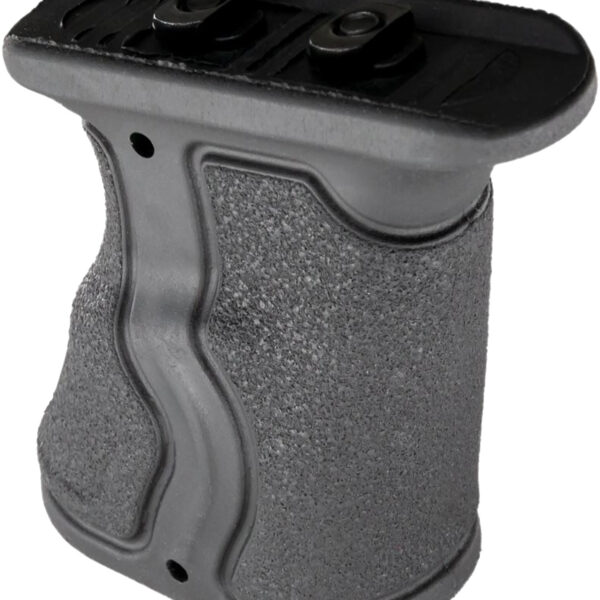 FAB Defense FXGRADMB Gradus Ergonomic Forward Grip Angled, Black Polymer with Rubber Overmold, Fits M-Lok Rail