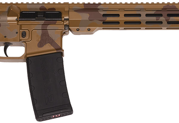 Great Lakes Firearms GL15223MSAH AR-15 Mission 223 Wylde 30+1 16″, Sahara Camo Rec/15″ M-Lok Handguard, Black Carbine Stock & A2 Grip, Muzzle Brake