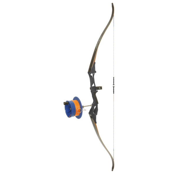 Fin Finder Bank Runner Recurve Package Black with Sidewinder Reel RH