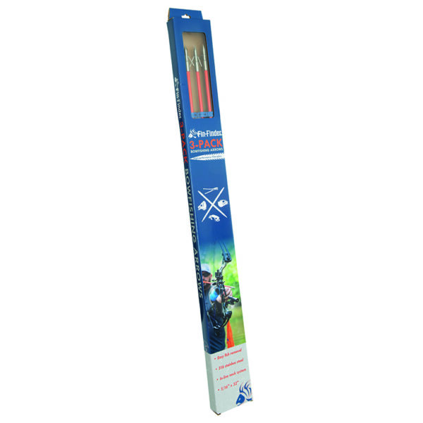 Fin Finder Raider Pro Bowfishing Arrow w/ Slide Orange with Riptide Point 3pk.