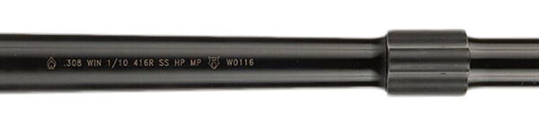 Ballistic Advantage BABL308019PQ Premium Series  308 Win 16″ Threaded Hanson Profile, Midlength with Low Pro Gas Block, Black QPQ 4150 Chrome Moly Vanadium Steel, Fits AR-10